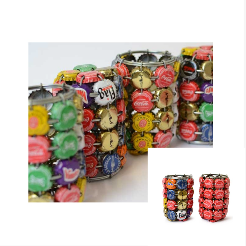Pot à crayon en capsules recyclées