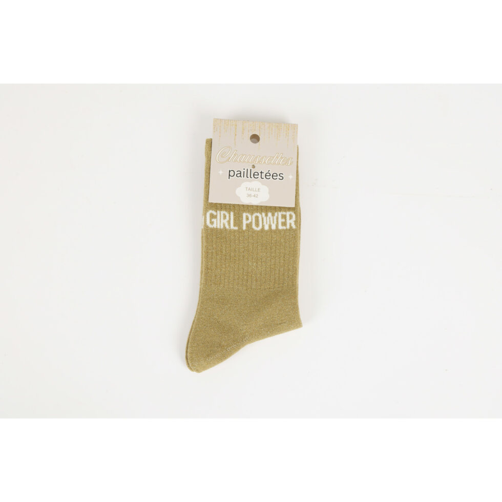 chaussettes-girl-power _doré