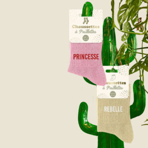 Lebazaracaro - Accessoires - Chaussettes à paillettes - boutique en ligne de vêtements, mode femme, déco, art de la table, goodies, vintage...