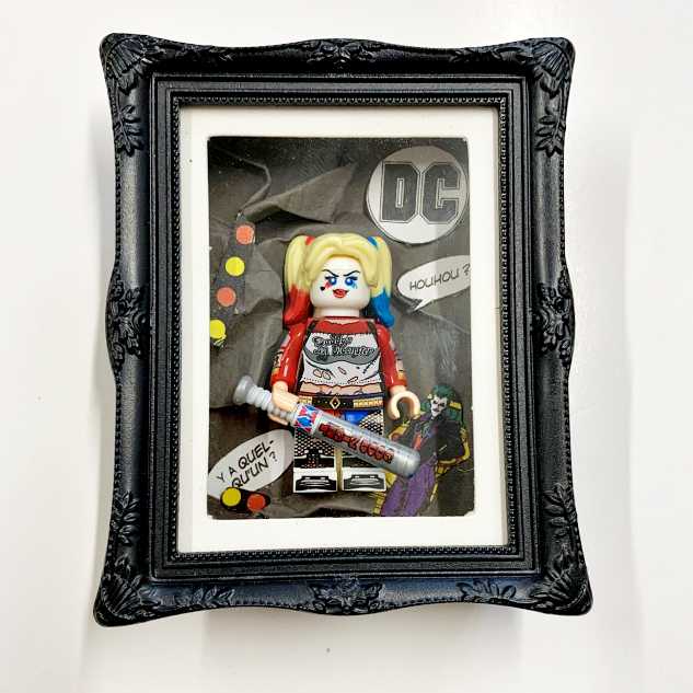 lebazaraczro_cadre_magnet_Harley_quinn