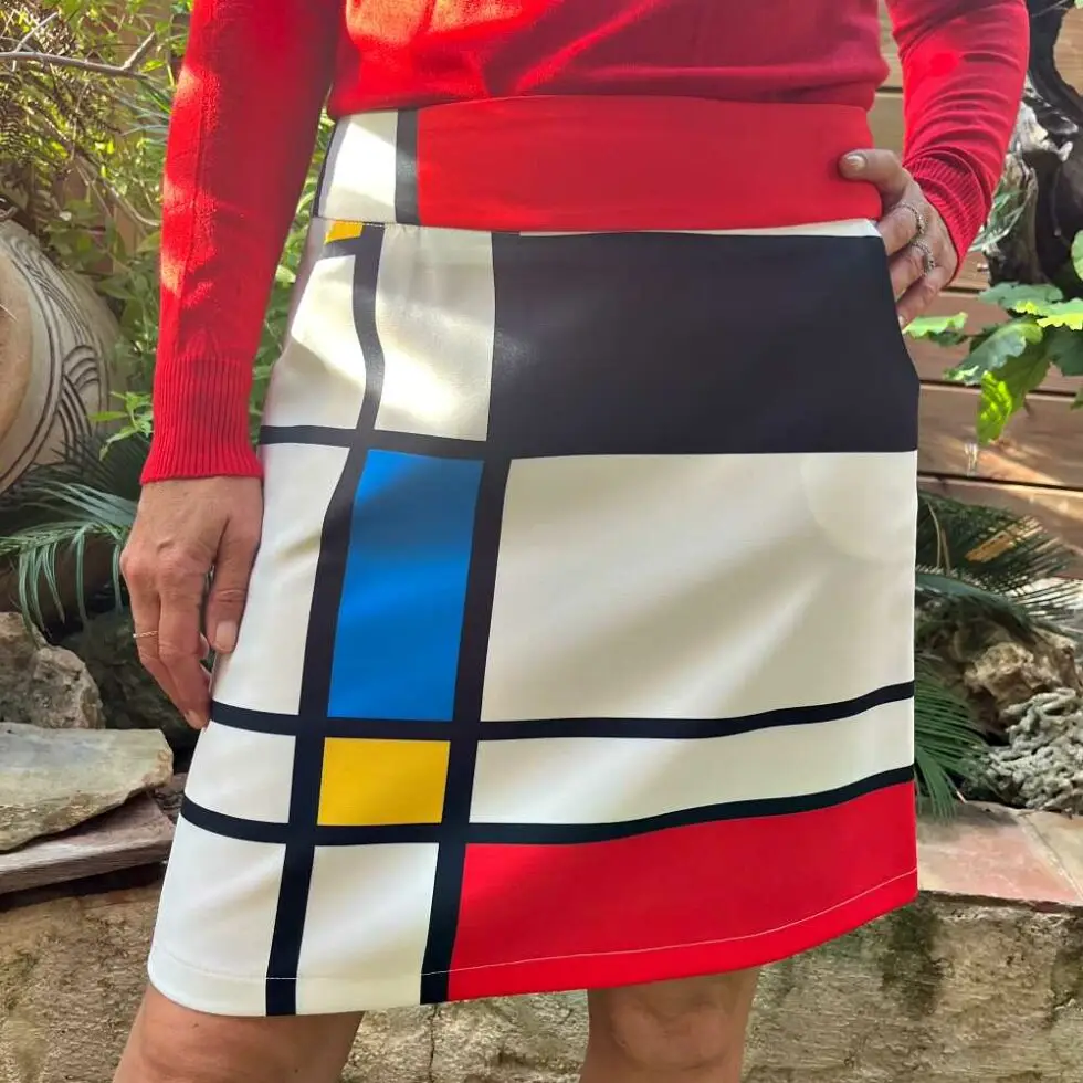 lebazaracaro_jupe_hippocampe_mondrian