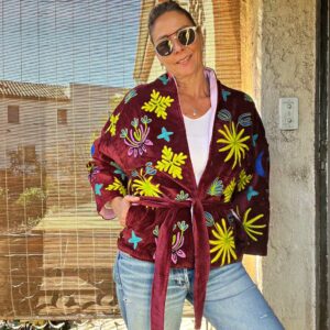 lebazaracaro_veste_matelassée_bordeaux_the_corner