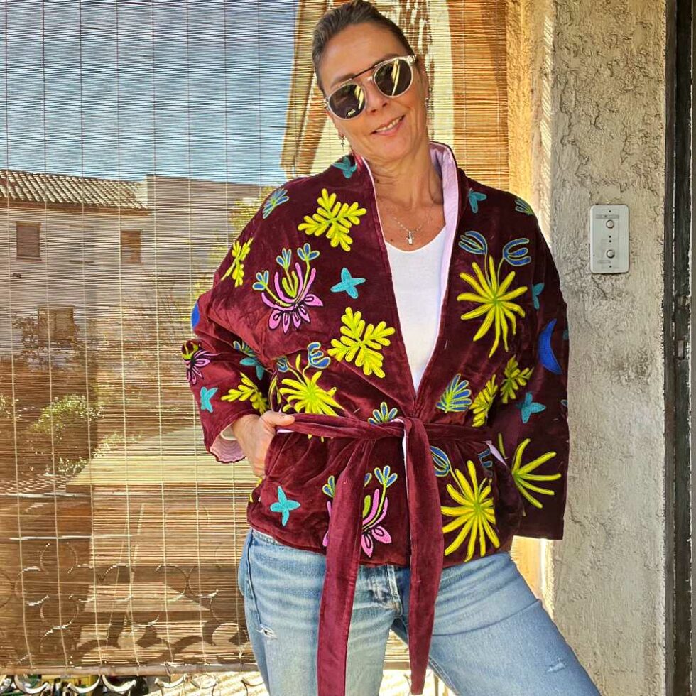 lebazaracaro_veste_matelassée_bordeaux_the_corner